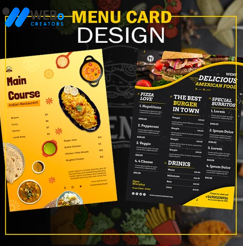 Restaurant digital menu board Las Vegas menu printing services online food menu design 2026