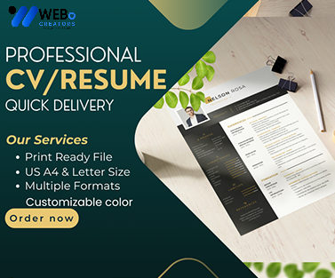 Elegant Resume Design Service, CV designs, CV writing in Las Vegas For Gain Job